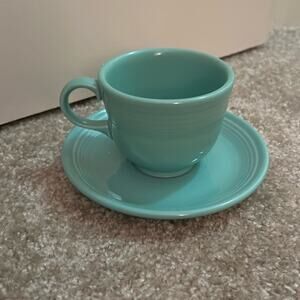 Cup & Saucer Set Fiesta Sea Mist Green
